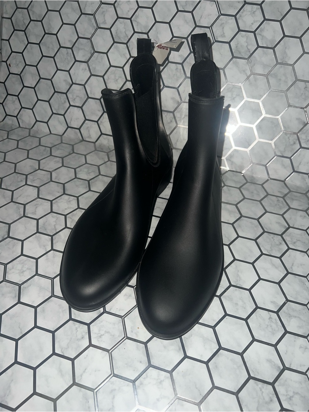 Women’s Black Chelsea Rain Boots